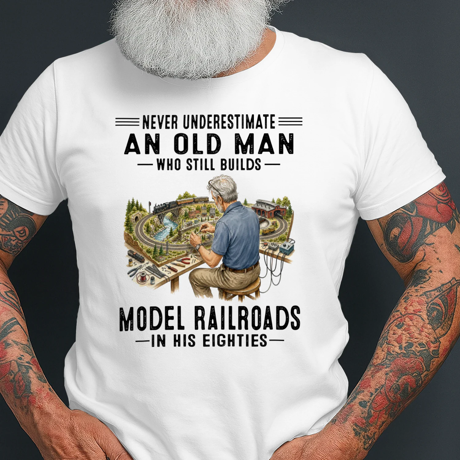 Never Underestimate An Old Man Who Still Builds Model Railroads In His Eighties