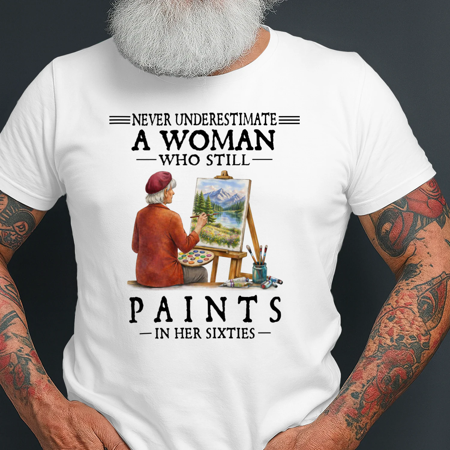 Never Underestimate A Woman Who Still Paints In Her Sixties