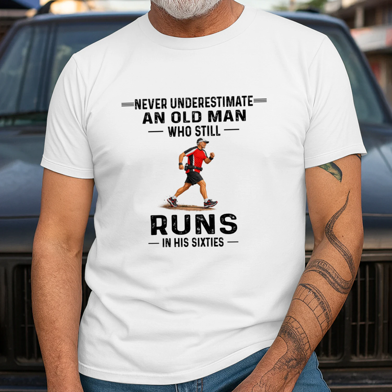 Never Underestimate A Man Who Still Runs In His Sixties