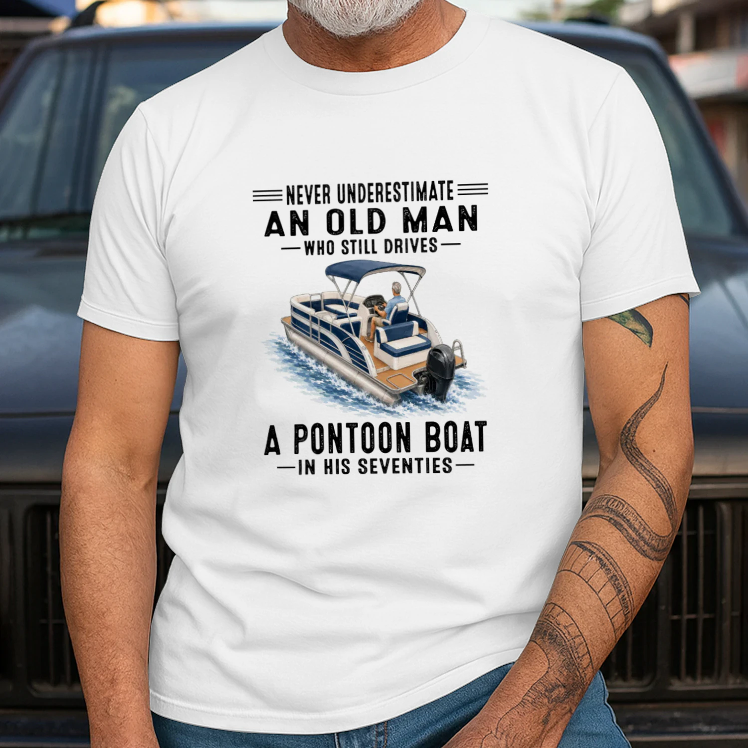 V1 Never Underestimate An Old Man Who Still Drives A Pontoon Boat In His Seventies