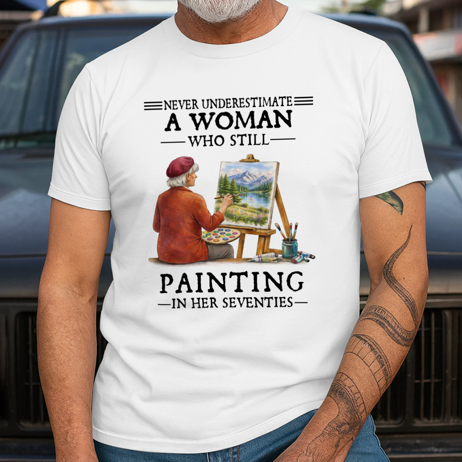 Never Underestimate A Woman Who Still Paints In Her Seventies