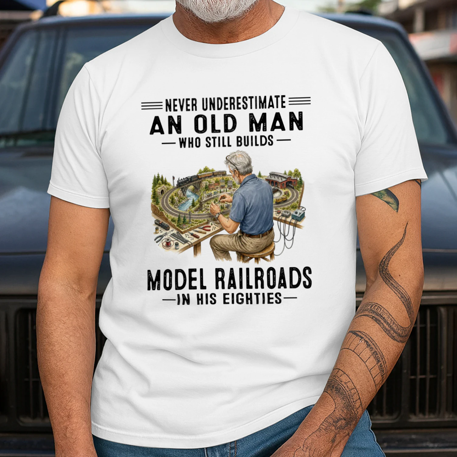 Never Underestimate An Old Man Who Still Builds Model Railroads In His Eighties