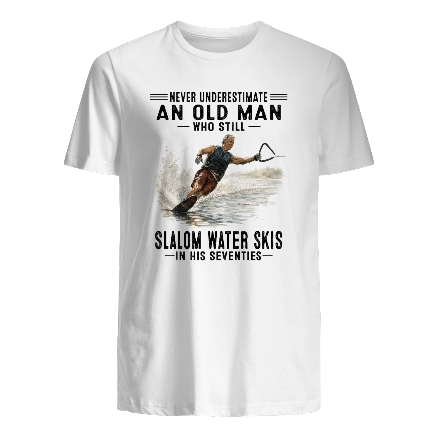 V1 Never Underestimate An Old Man Who Still Slalom Water Skis In His Seventies
