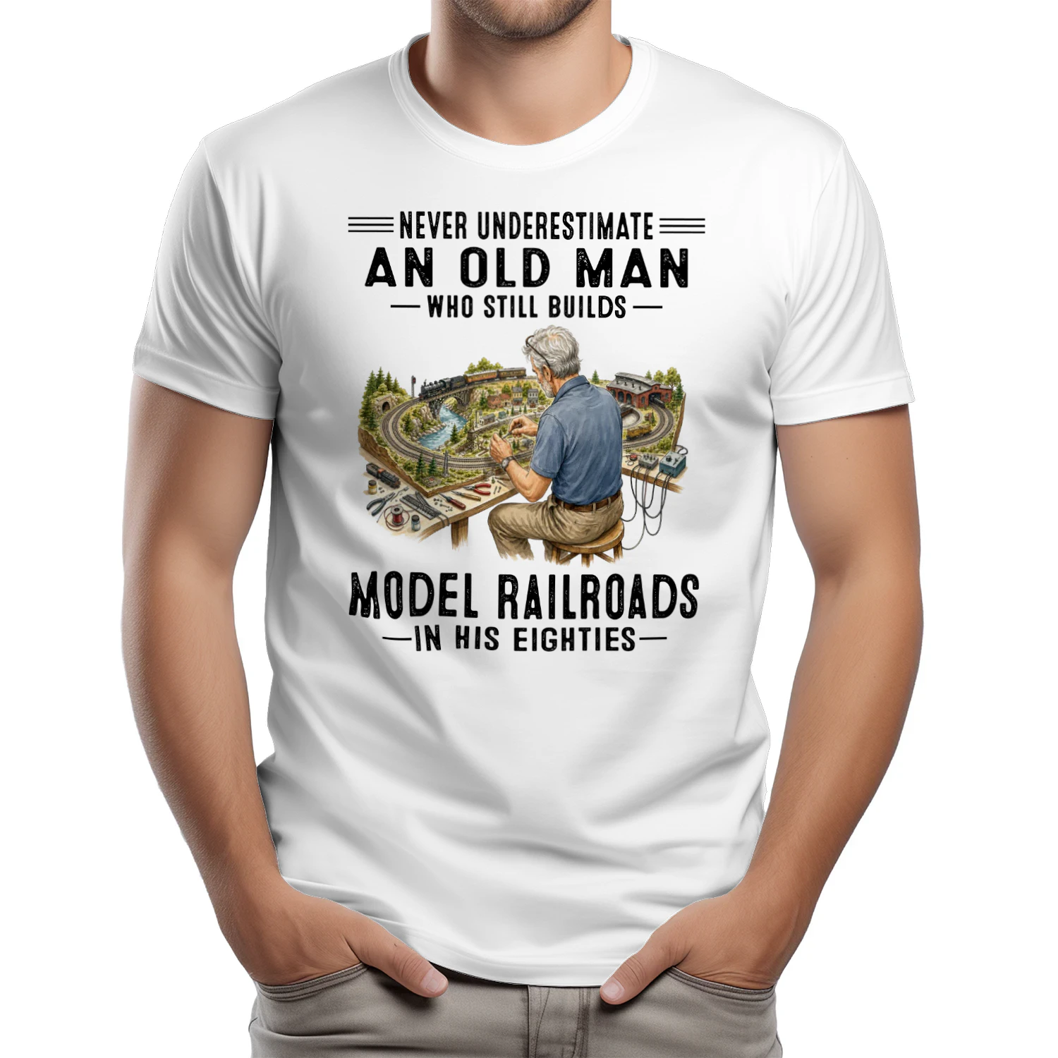 Never Underestimate An Old Man Who Still Builds Model Railroads In His Eighties