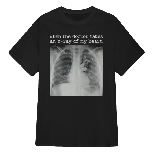  X-Ray German Shepherd Heart 