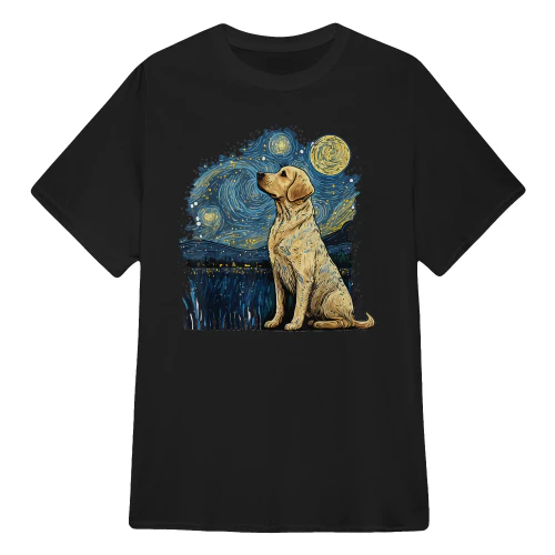 Starry Night Golden Retriever
