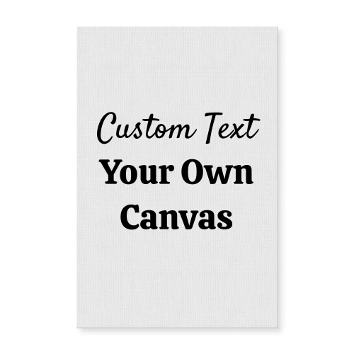 Custom Wall Art with Your Text on Canvas