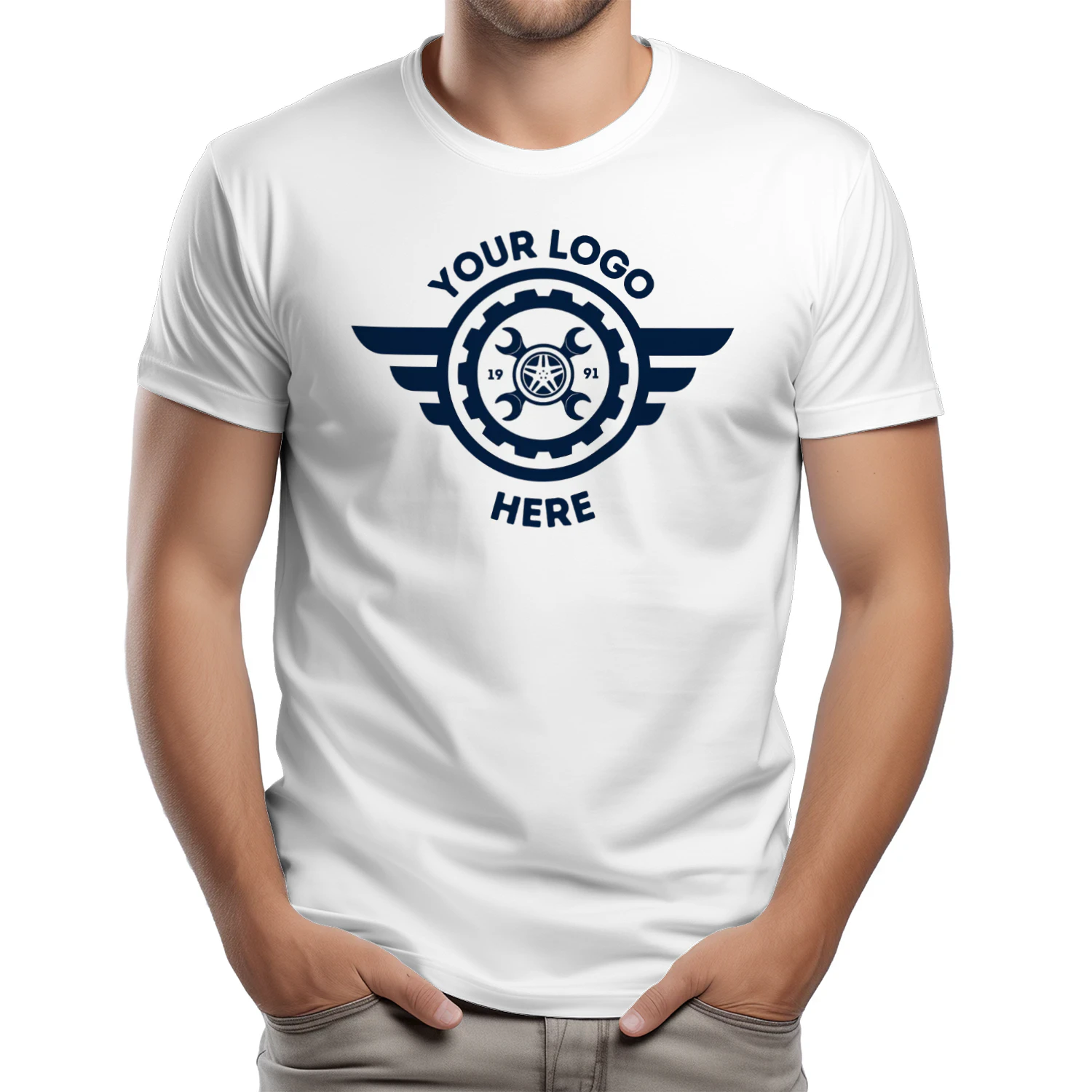 Custom Logo Unisex Heavy Cotton T-shirt