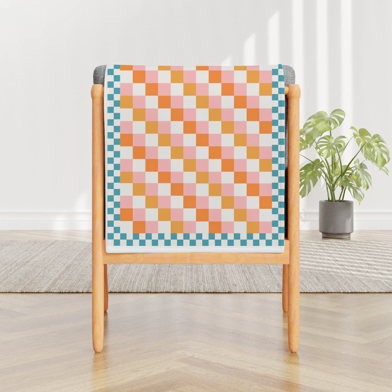 check pattern blanket