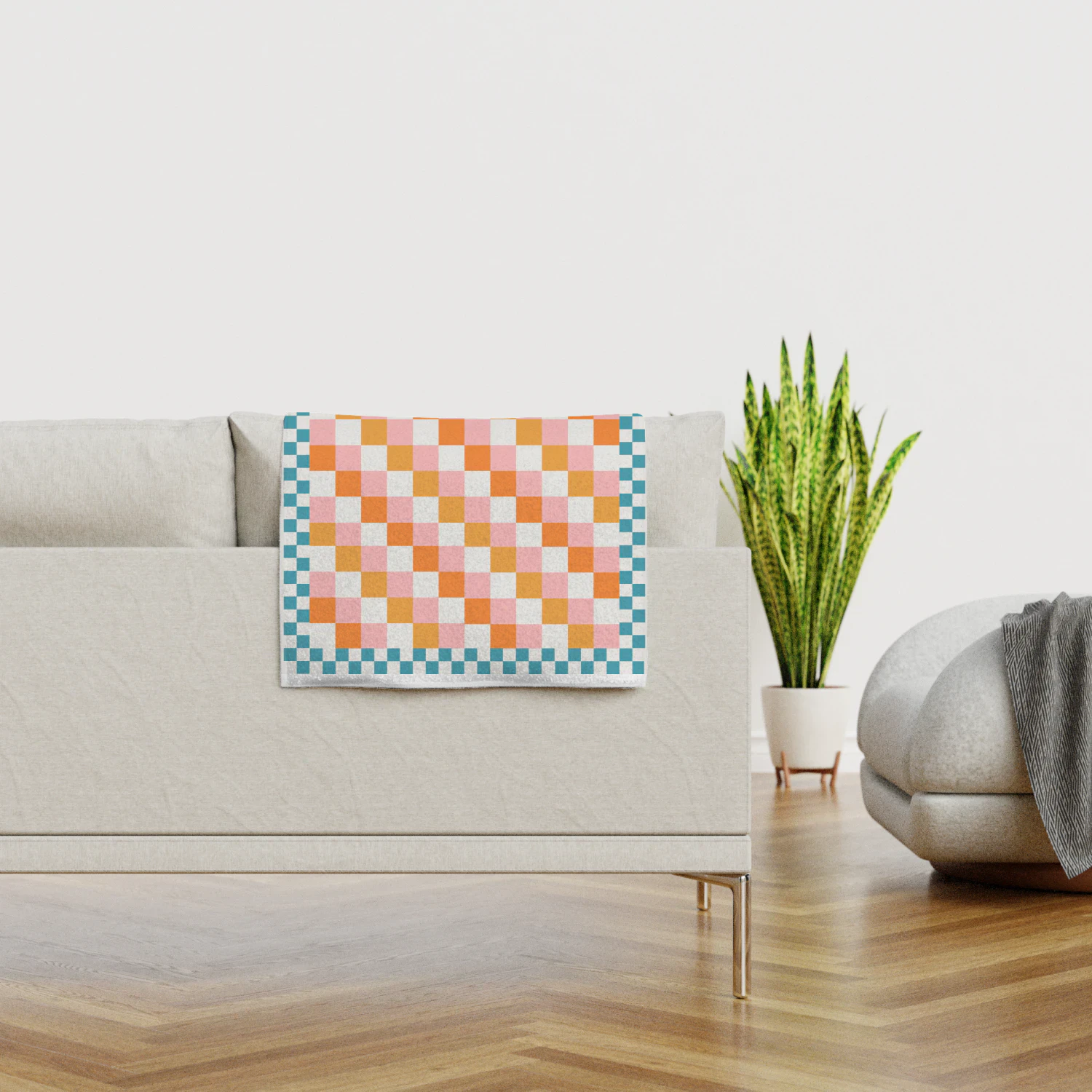 check pattern blanket