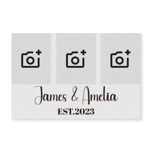 Couple Photo Collage with Names