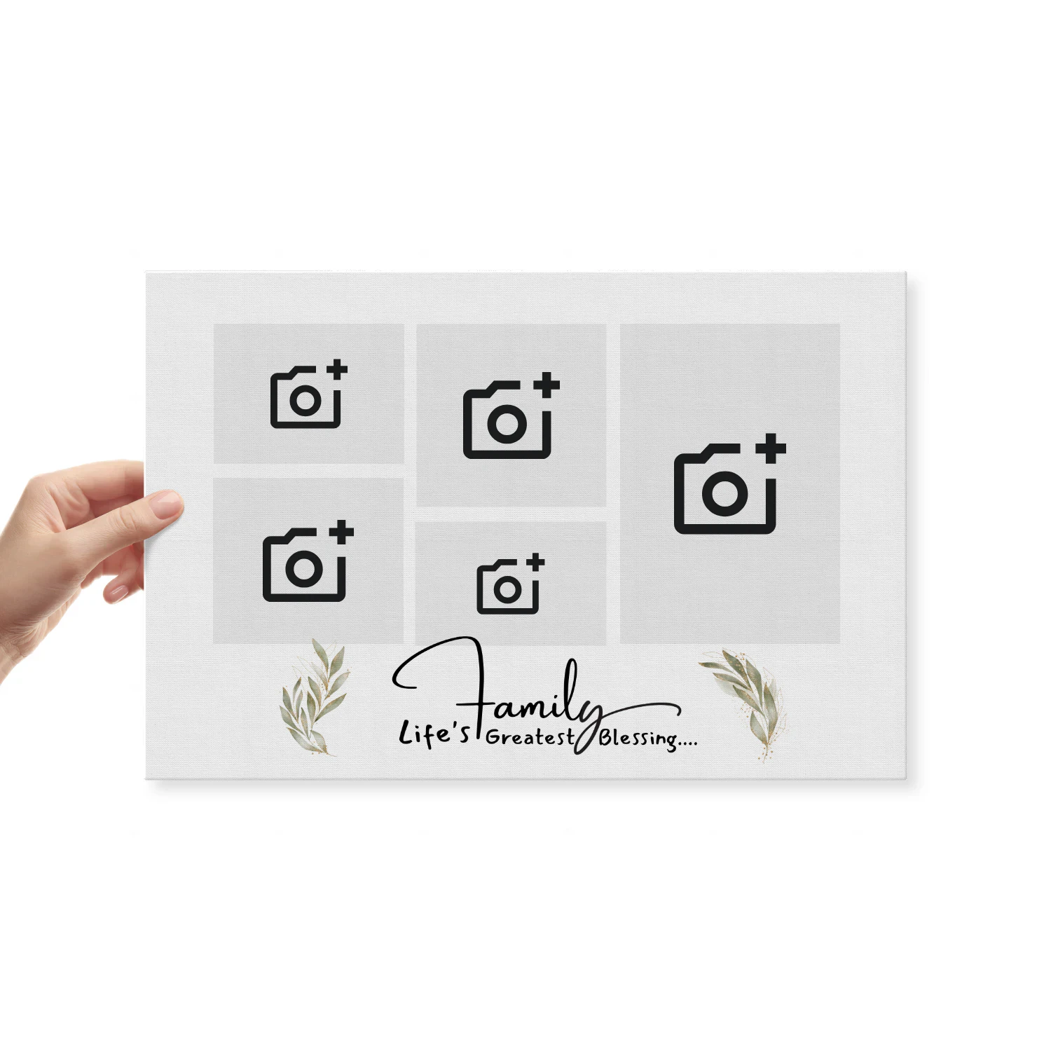 Custom Photo Collage Canvas Landscape S