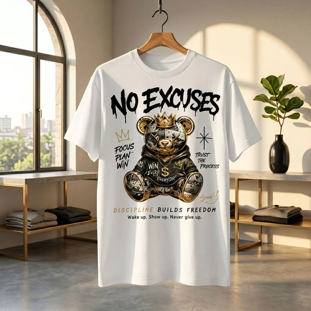 Crown Bear Streetwear T-Shirt