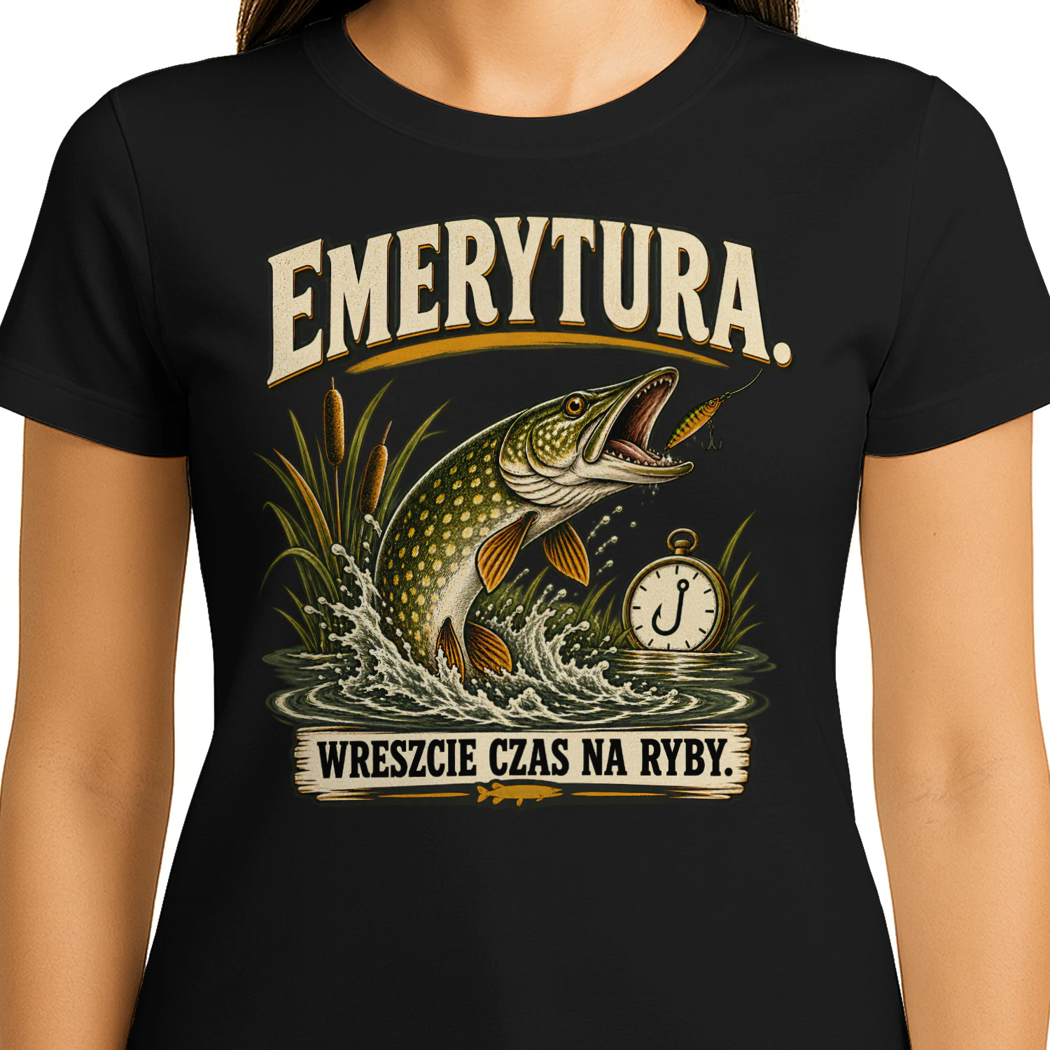 EMERYTURA.” “WRESZCIE CZAS NA RYBY.”