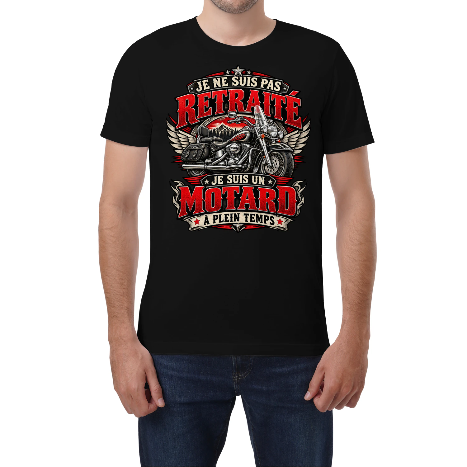 Je ne suis pas RETRAITÉ, je suis un MOTARD À PLEIN TEMPS