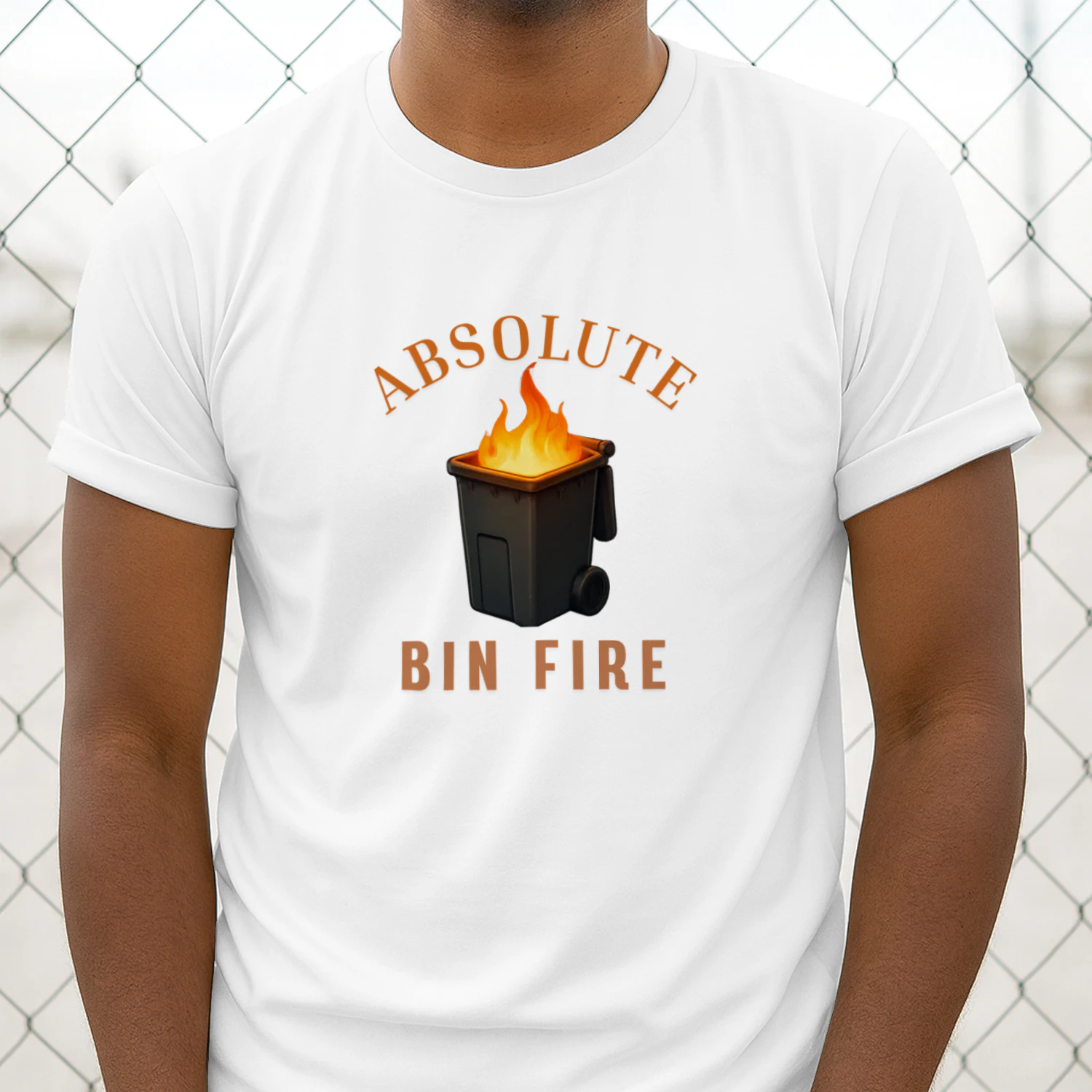 Absolute Bin Fire Shirt – Funny British Humour Vintage Graphic Tee