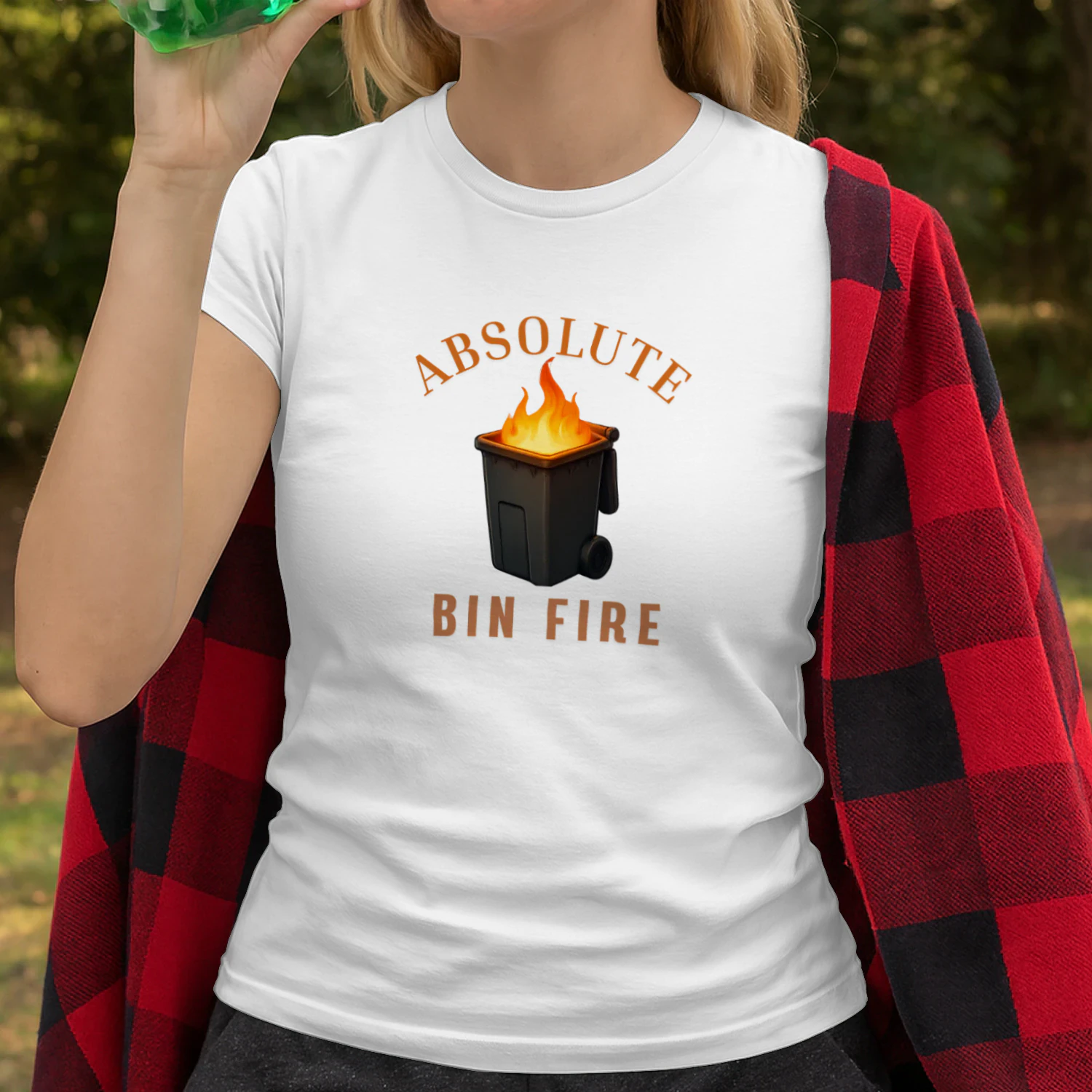 Absolute Bin Fire Shirt – Funny British Humour Vintage Graphic Tee