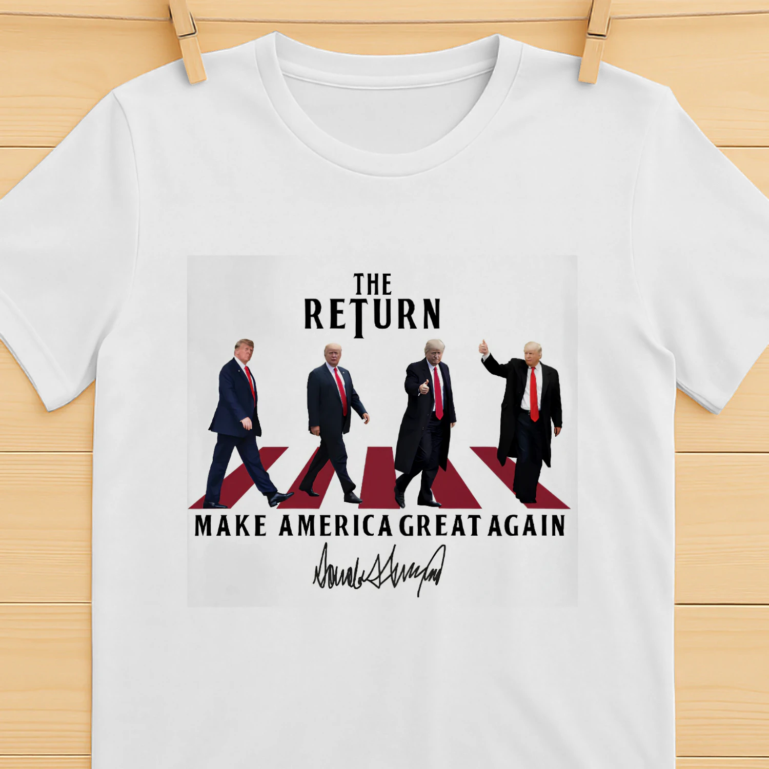 T-shirt Trump The Return - T-shirt Trump for President - T-shirt MAGA - T-shirt Trump 2024 - T-shirt Républicain - T-shirt Supporter Trump