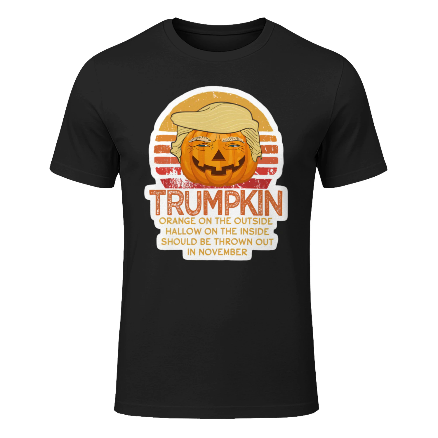 Trumpkin orange on the outside T-shirt