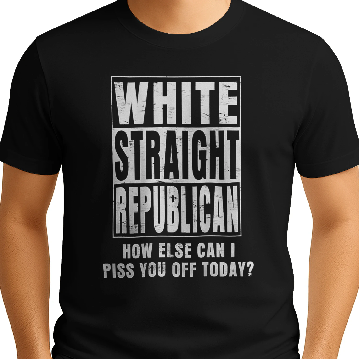 White Straight Republican How Else T-Shirt