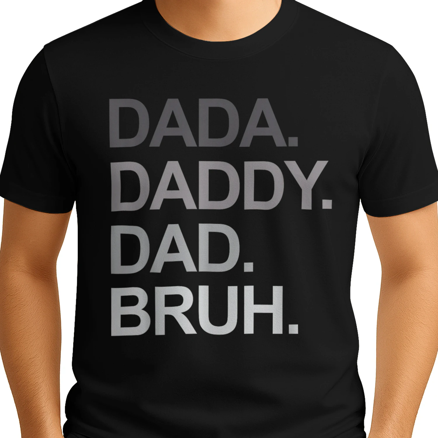 Dada Daddy Dad Bruh Funny Husband Dad Father's Day Mens T-Shirt