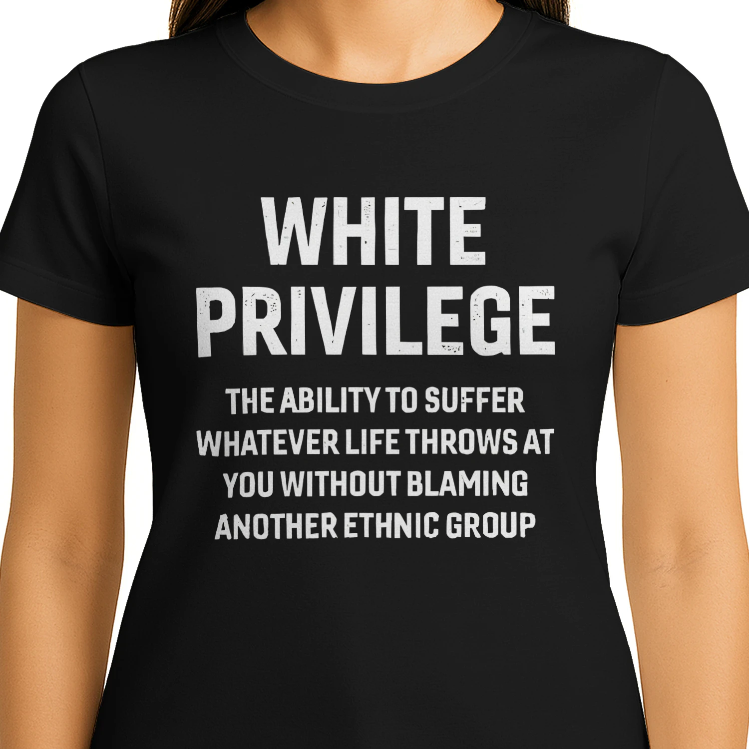 White Privilege Shirt, Funny White Privilege The Ability to Suffer Whatever T-Shirt