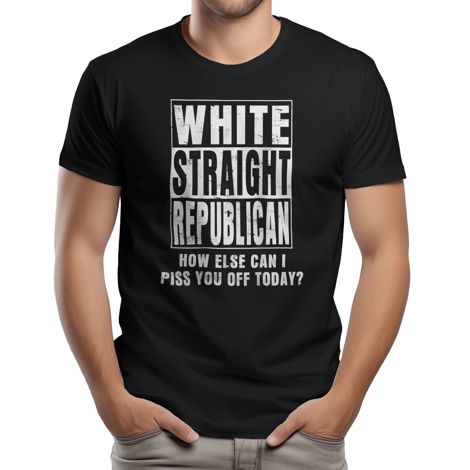 White Straight Republican How Else T-Shirt