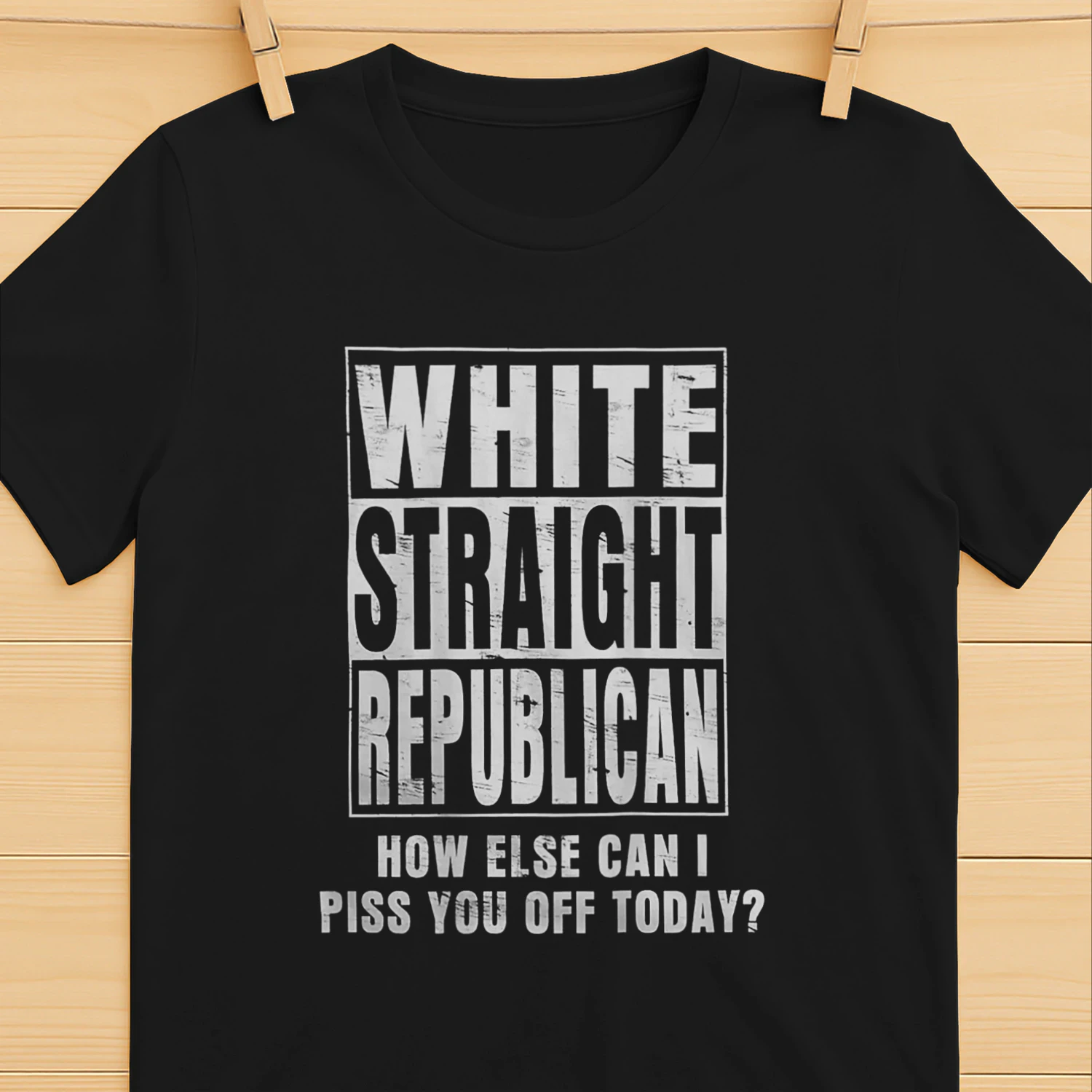 White Straight Republican How Else T-Shirt
