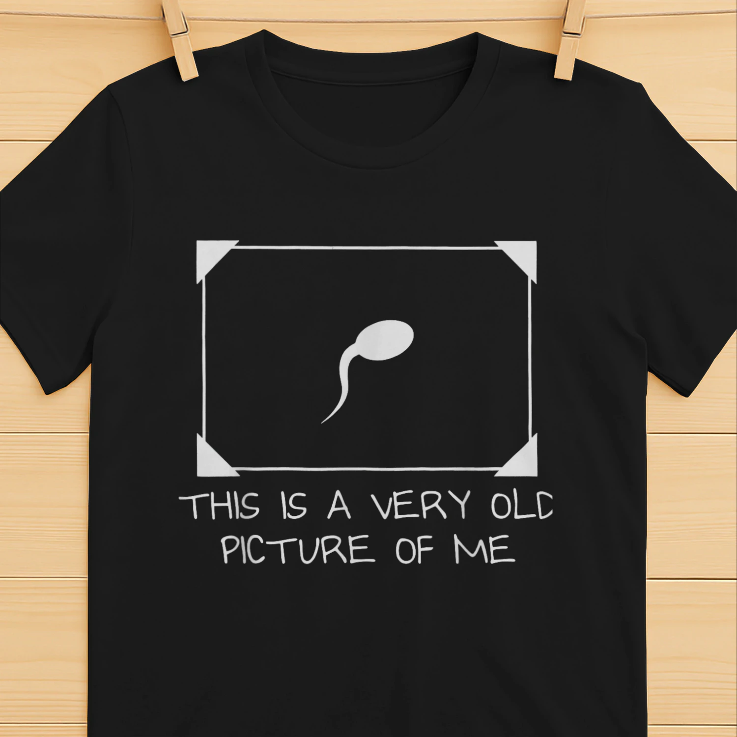 This is a Very Old Picture of me Gag Adult Funny T-Shirt