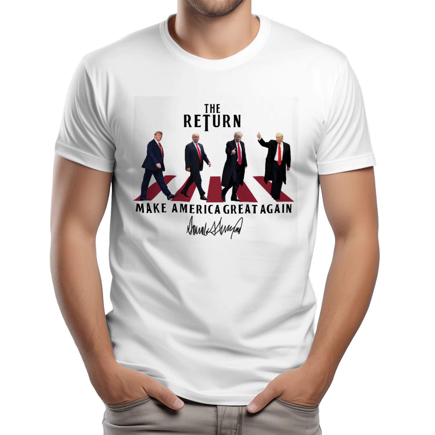 T-shirt Trump The Return - T-shirt Trump for President - T-shirt MAGA - T-shirt Trump 2024 - T-shirt Républicain - T-shirt Supporter Trump