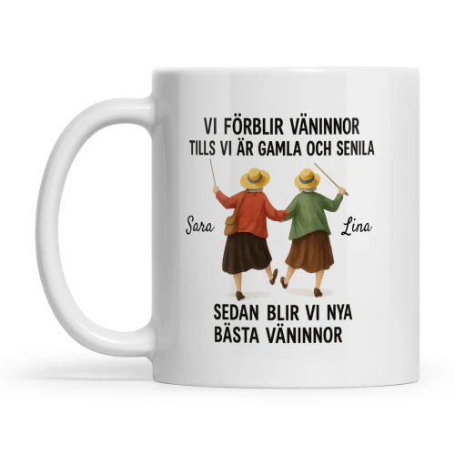 Rolig Present Bästa Vän: Gamla och Senila Väninnor