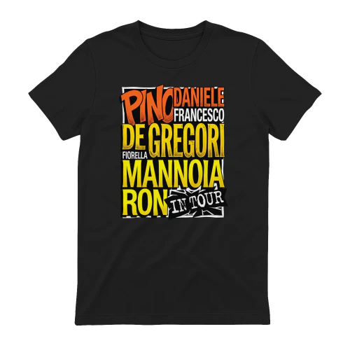 Pino Daniele Merch In Tour Vintage Typography