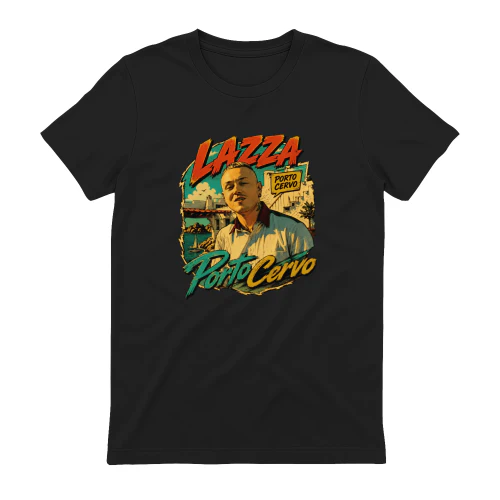 Lazza Merch Porto Cervo Vintage Artwork