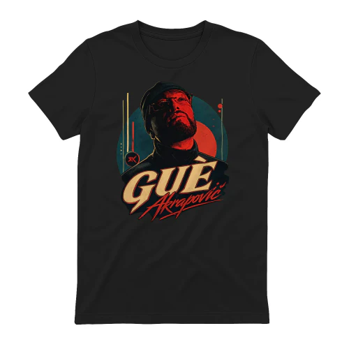 Guè Merch Akrapovic Vintage Rap Portrait