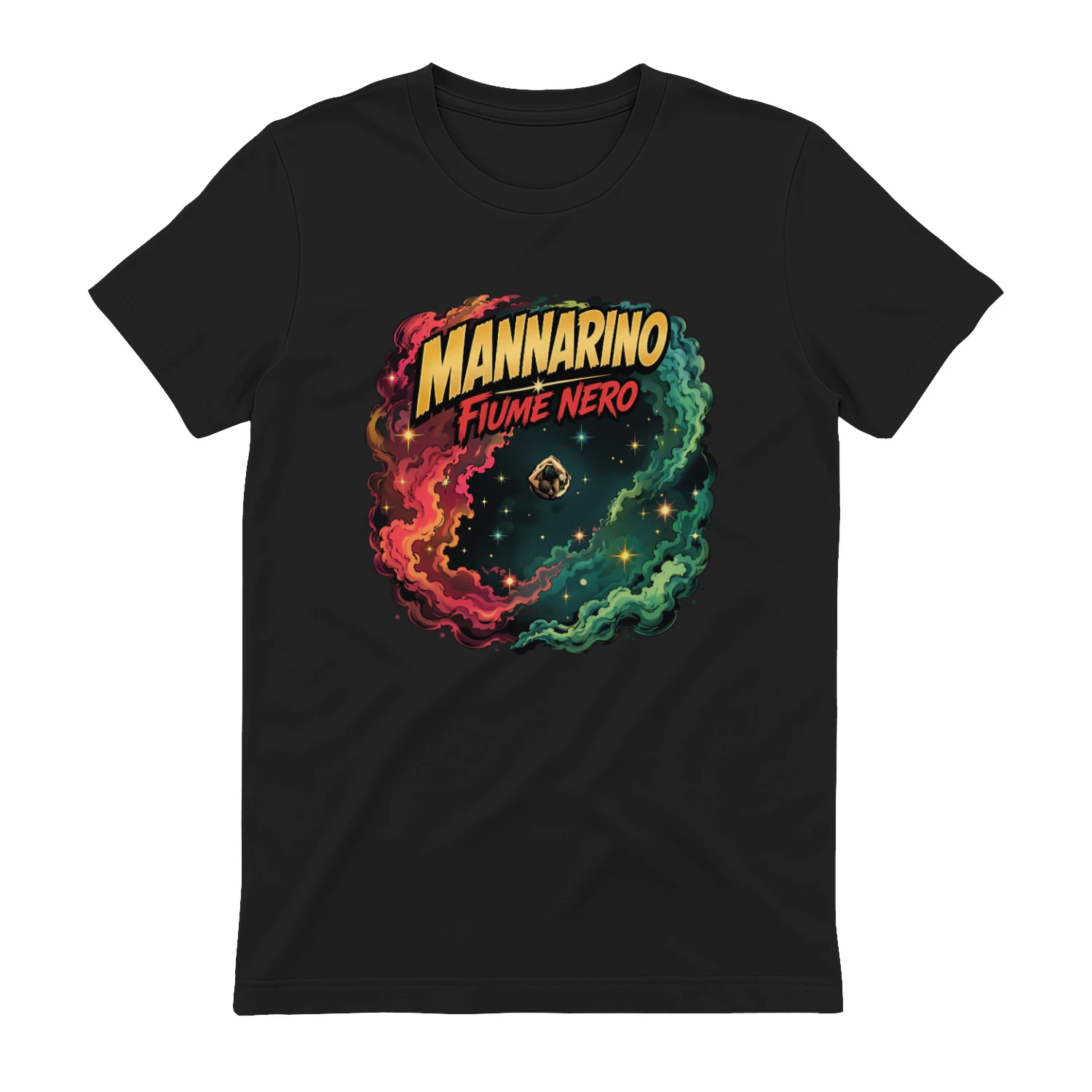 Mannarino Merch Fiume Nero Design Cosmico