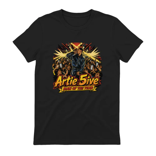 Artie 5ive Merch Man of the Year Live Concert Comic Art
