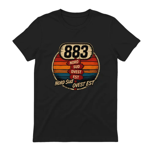 883 Merch Nord Sud Ovest Est Vintage Retro