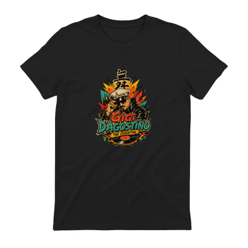 Gigi D'Agostino Merch The Essential Retro DJ Graphic