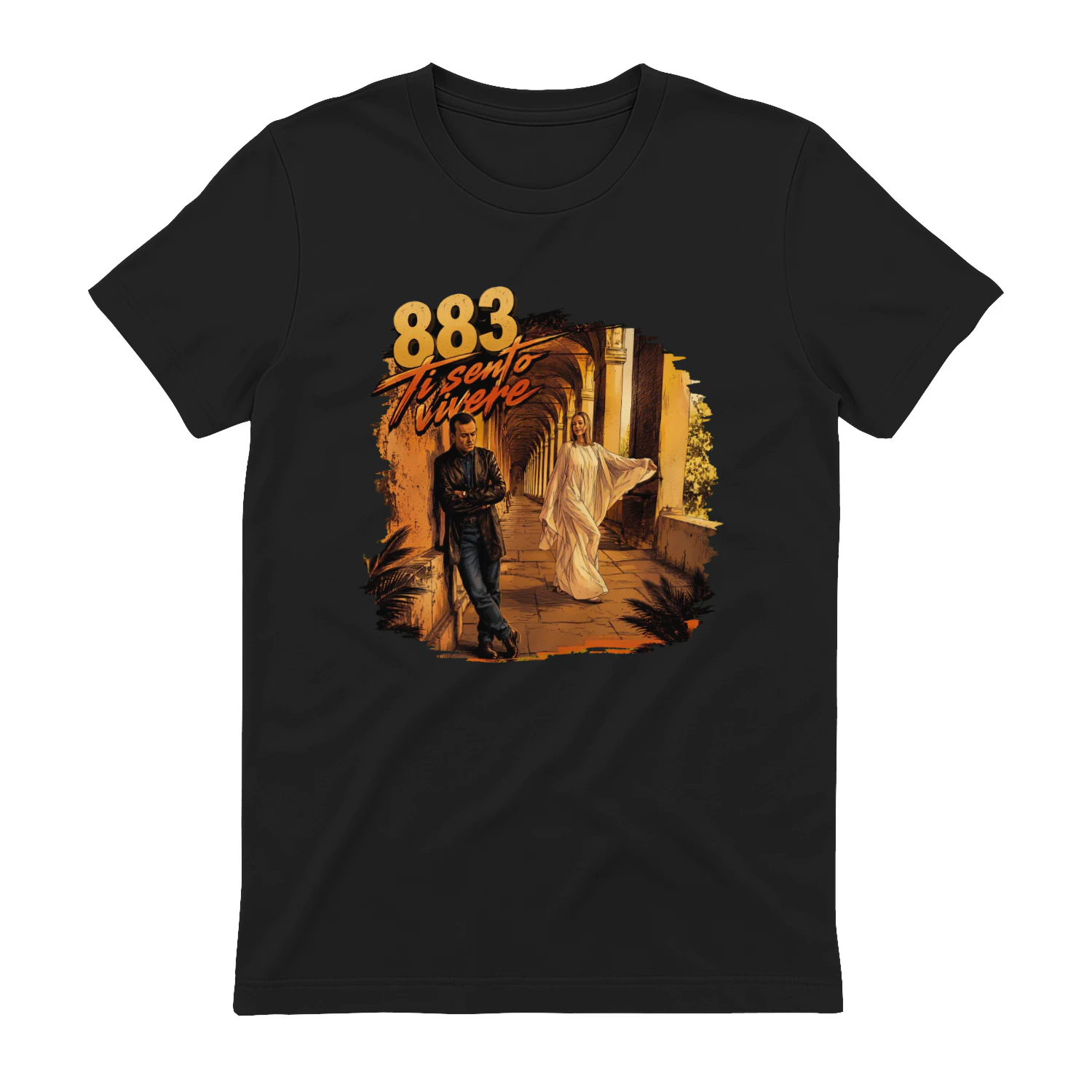 883 Merch Ti Sento Vivere Retro Graphic Illustration