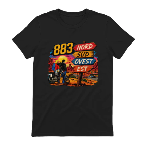 883 Merch Nord Sud Ovest Est Vintage Art