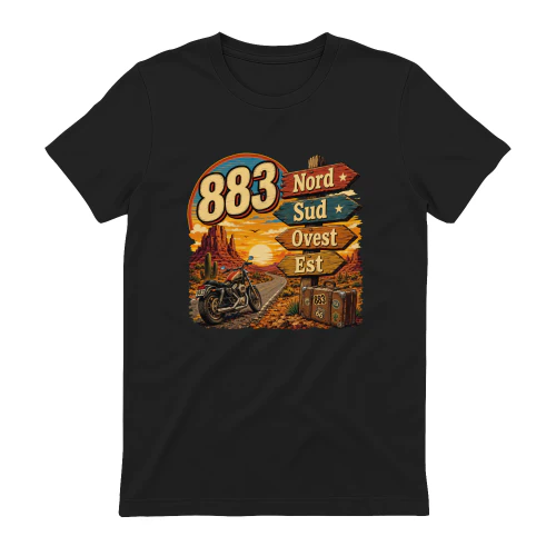 883 Merch Nord Sud Ovest Est Vintage Road Trip