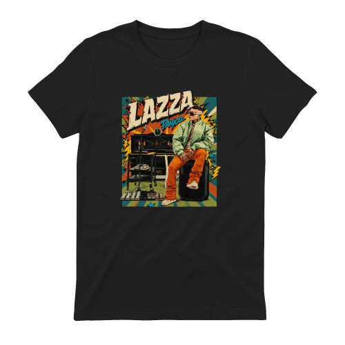 Lazza Merch Panico Retro Comic Pop Art Illustration