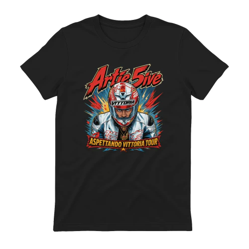 Artie 5ive Merch Aspettando Vittoria Tour Graphic