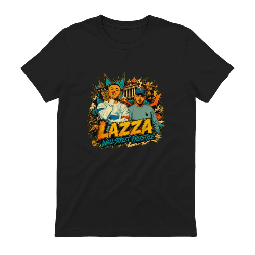 Lazza Merch Wall Street Freestyle Urban Art