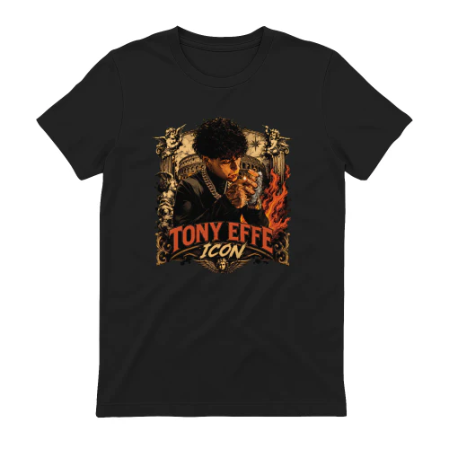Tony Effe Merch Icon Colosseo Flames Artwork