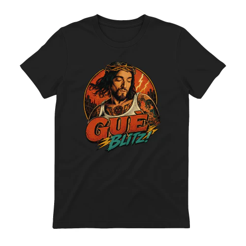 Guè Merch Blitz Corona Di Spine Stile Fumetto Retro