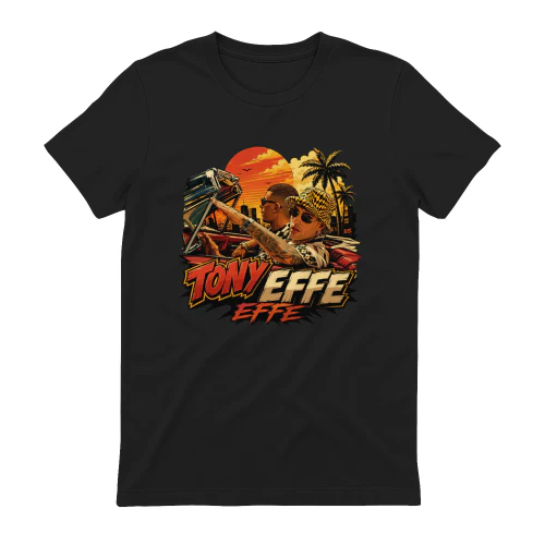 Tony Effe Merch Sunset Vice City Graphic Art