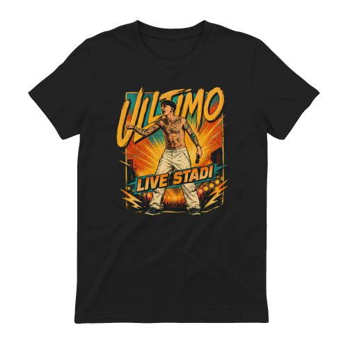 Ultimo Merch Live Stadi Vintage Pop Art