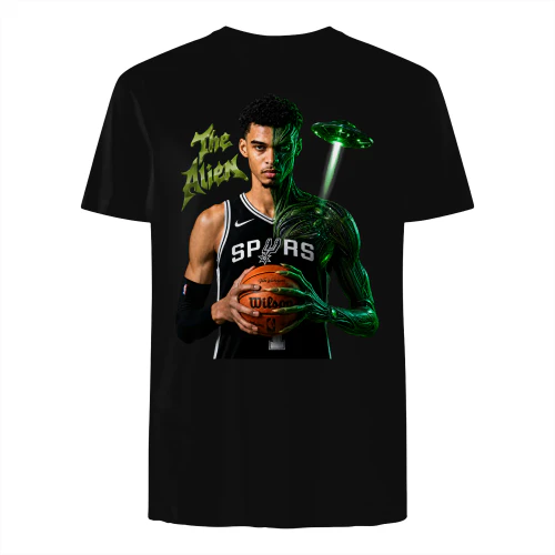 Victor Wembanyama Alien Basketball Tshirt  