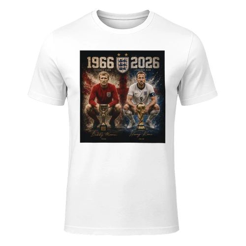 England World Cup 1966 2026 Football T-Shirt